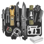 NEW LISTING14-In-1 Emergency Survival Kits ,Survival Gear Camping Essentials Cool Gadgets f